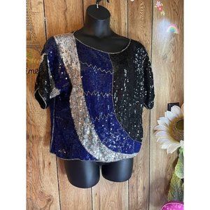 Women's J.L.B Sequin Blouse